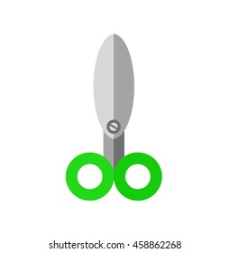 Scissors Icon Art. Flat style vector illustration