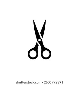 Scissors icon. Black Scissors icon on white background. Vector illustration