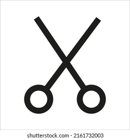 scissors icon black and white