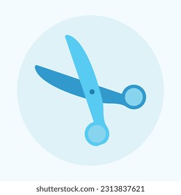 Scheren-Symbol, Business-Management-Flachsymbole, Bluecour-Design