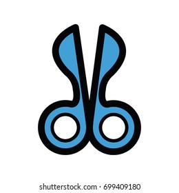 Scissors icon cartoon