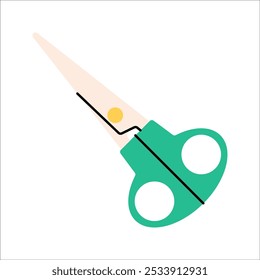 Icono de tijeras Ilustración de estilo de diseño plano