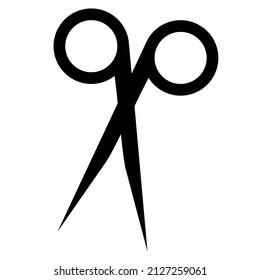 Scissors icon. Clipping and beauty salon. Vectors.