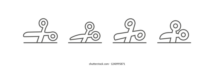 Scissors icon collection