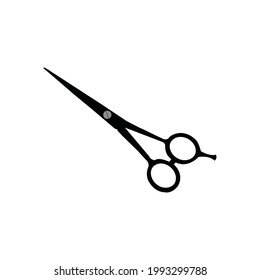 Scissors icon, Cut concept with open scissors, Barbershop symbols, Vector illustration.