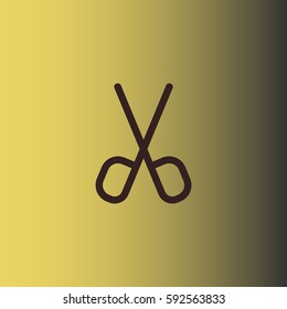 Scissors icon. Cut sign vector