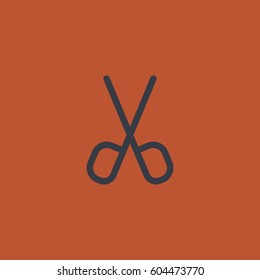 Scissors icon. Cut sign vector