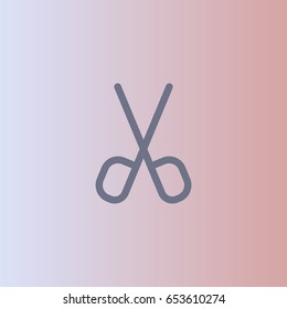 Scissors icon. Cut sign vector