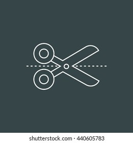Scissors icon. Cut symbol. Eps, vector illustration.