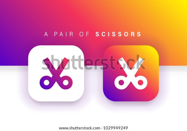 Download Scissors Icon Cut Icon Trim Icon Stock Vector Royalty Free 1029949249