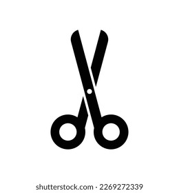 scissors icon, cut vector, salon illustration