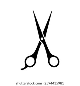 Scissors icon. Cutting Illustration. Fabric Cutting Tools for Tailors. Hair Cutting and Styling Tools at the Barber Shop.