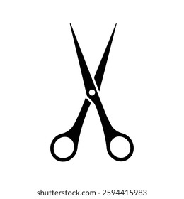 Scissors icon. Cutting Illustration. Fabric Cutting Tools for Tailors. Hair Cutting and Styling Tools at the Barber Shop.