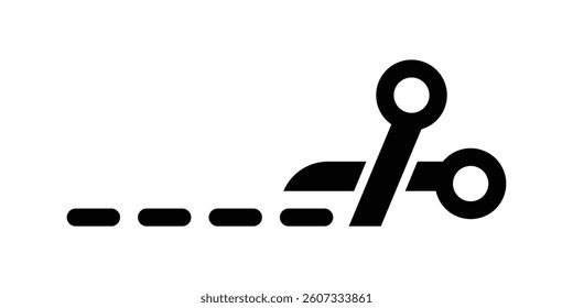 Scissors icon. Cutting symbol. Vector illustration.