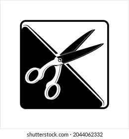 Scissors Icon, Cutting Scissors Vector Art Illustration