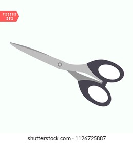 Scissors icon. Cutting scissors icon. Vector illustration. Isolated on white background. Web design element. eps10