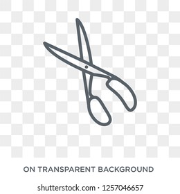 Scissors icon. Scissors design concept from  collection. Simple element vector illustration on transparent background.