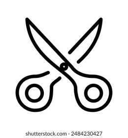 Scissors icon design in filled and outlined style