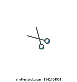 Scissors icon design. Stationery icon vector illustration