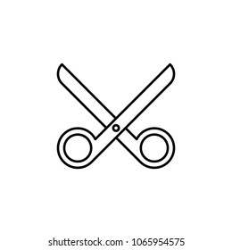 scissors icon. Element of simple icon for websites, web design, mobile app, info graphics. Thin line icon for website design and development, app development  on white background