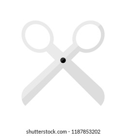 Scissors icon. Elements in flat design.