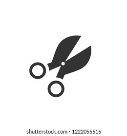 Scissors. Icon Flat