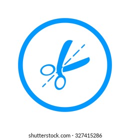 Scissors icon. Flat design style eps 10