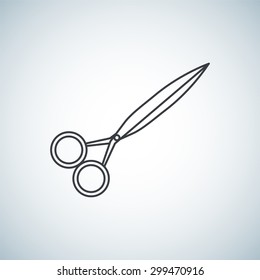 Scissors icon flat  element design for use in your business projects