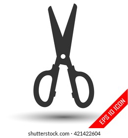 Scissors icon. Flat icon of Scissors. Scissors EPS. Vector illustration.
