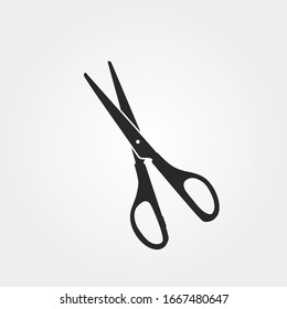 scissors icon in flat style for apps ui websites. isolated vector image