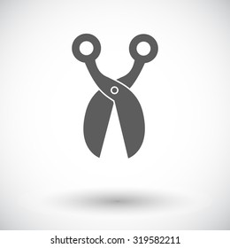 Scissors icon. Flat vector related icon for web and mobile applications. It can be used as - logo, pictogram, icon, infographic element. Vector Illustration. 