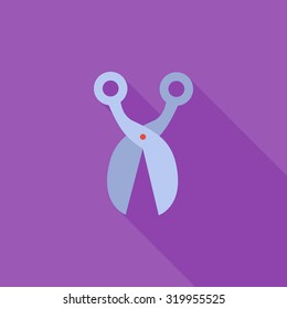 Scissors icon. Flat vector related icon for web and mobile applications. It can be used as - logo, pictogram, icon, infographic element. Vector Illustration. 