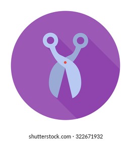 Scissors icon. Flat vector related icon for web and mobile applications. It can be used as - logo, pictogram, icon, infographic element. Vector Illustration. 