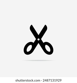 Scissors icon flat. Vector Scissors symbol