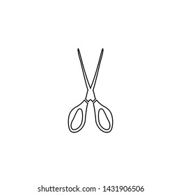 Scissors icon. Hair salon sign