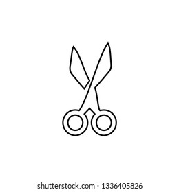 Scissors icon. Hair sign