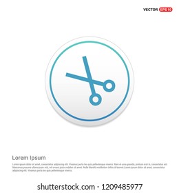 Scissors icon Hexa White Background icon template - Free vector icon