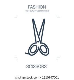 scissors icon. high quality line scissors icon on white background. from fashion collection flat trendy vector scissors symbol. use for web and mobile