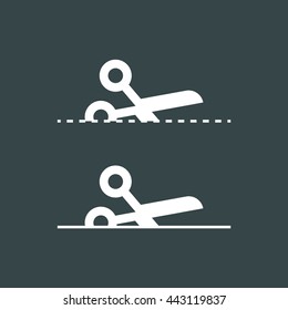 Scissors icon, icons set. Cut symbol. Eps, vector illustration.