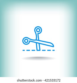  Scissors icon illustration
