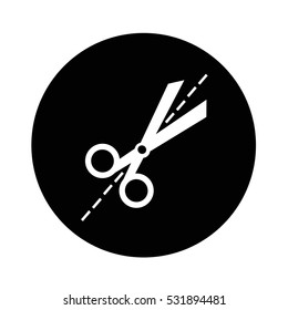 Scissors icon illustration design