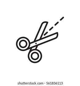 scissors icon illustration isolated vector sign symbol