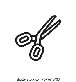 scissors icon illustration isolated vector sign symbol