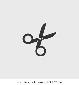 scissors  icon illustration isolated vector sign symbol