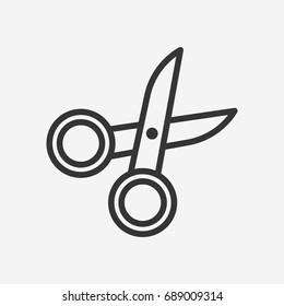 Scissors icon illustration isolated vector sign symbol