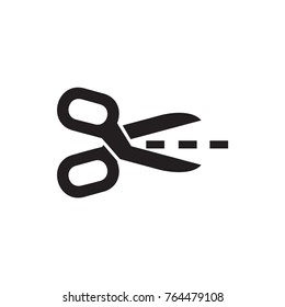 scissors icon illustration isolated vector sign symbol