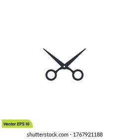 tijeras símbolo de ilustración de icono de diseño simple plantilla de logotipo