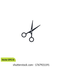 scissors icon illustration symbol simple design element logo template