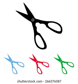 Scissors icon isolated