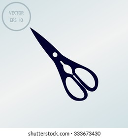 Scissors icon isolated